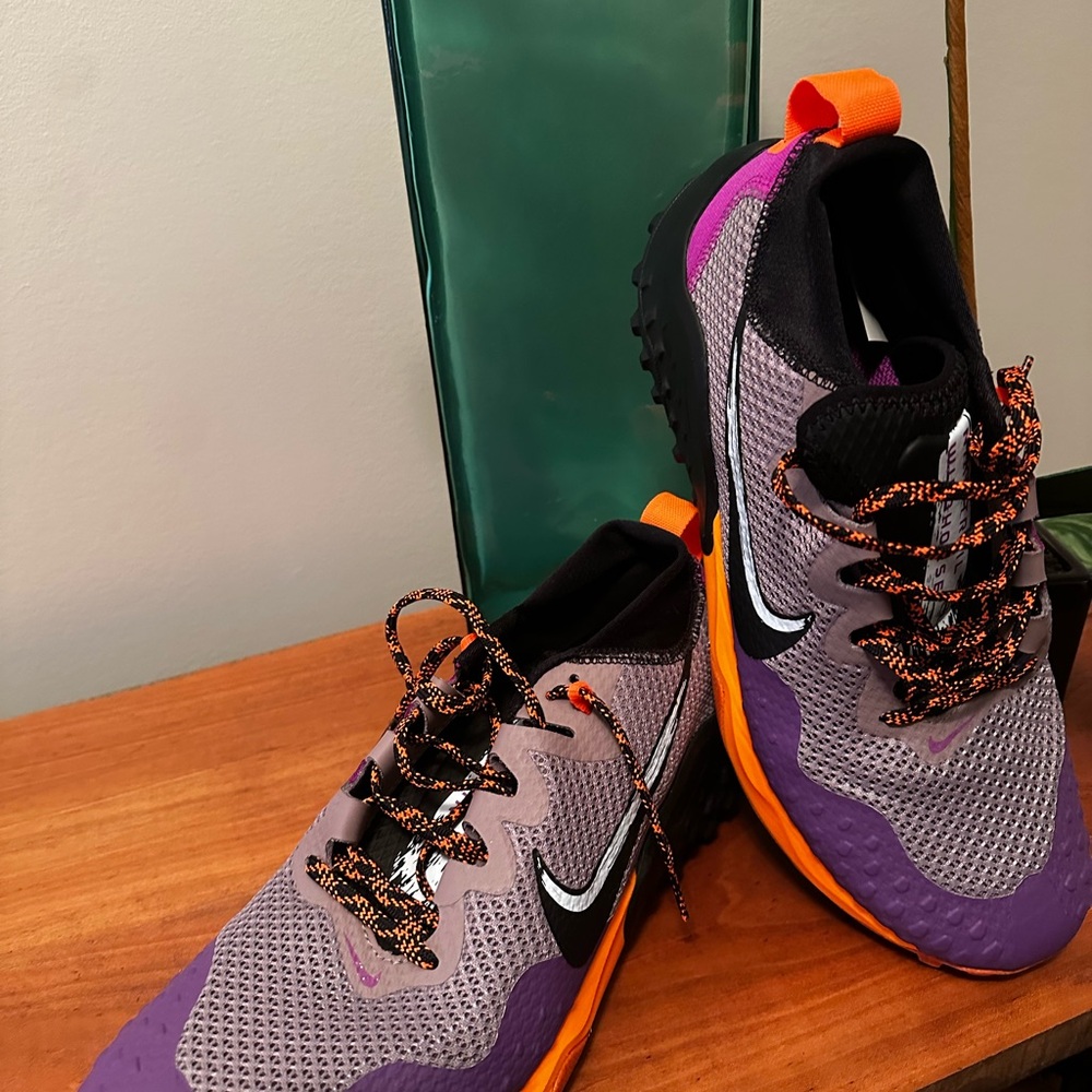 Nike Running/ Athletic Shoes - Purple, Black, and Orange